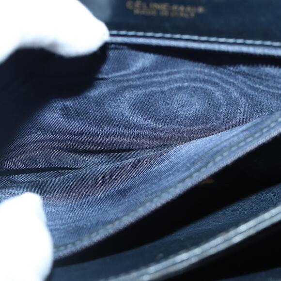 CELINE C Saluki Shoulder Bag Navy - Picture 13 of 13